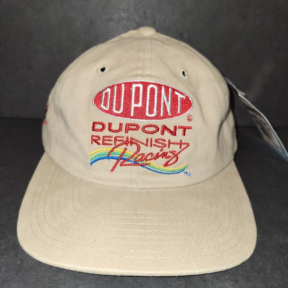 NWT Jeff Gordon Dupont Refinish Racing Snapback Hat Cap Beige Chase Authentics